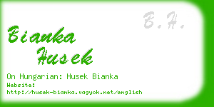 bianka husek business card